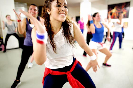 Laidy dance and strech